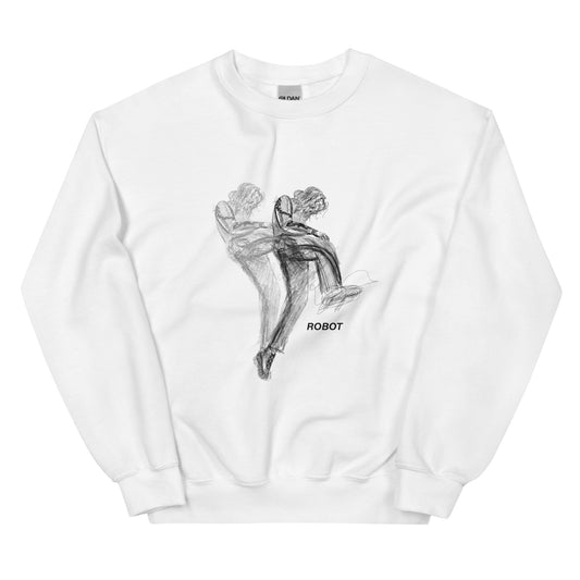 "robot" crewneck (light)